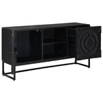 vidaXL Meuble TV avec tiroir avec étagère Noir 105 x 30 x 54 cm