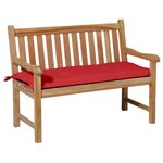 Madison Coussin de banc Panama 120x48 cm Rouge brique