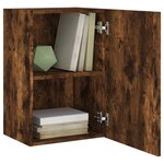 vidaXL Meubles TV muraux 2 Pièces chêne fumé 40 5x30x60cm bois ingénierie