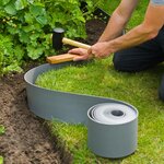 Nature Ensemble de bordure de jardin avec pointes gris