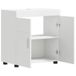 vidaXL Ensemble d'armoire de salle de bain TULUM Blanc 60 x 34 x 63 cm