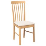vidaXL Chaises à manger coussins 2 Pièces bois massif caoutchouc