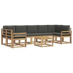 vidaXL Ensemble de canapés d'extérieur 6 Pièces