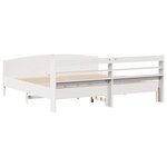 vidaXL Cadre de lit sans matelas blanc 180x200 cm bois massif de pin