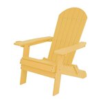 Chaise Claire Adirondack - Jaune