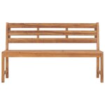 vidaXL Banc de jardin 150 cm Bois de teck solide