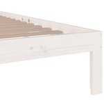 vidaXL Cadre de lit sans matelas blanc 75x190 cm