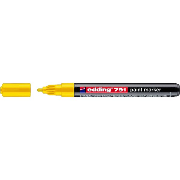 Marqueur Peinture 791 jaune 1-2 mm x 10 EDDING