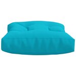 vidaXL Coussins de palette 2 Pièces turquoise tissu