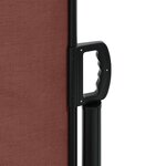 vidaXL Auvent latéral rétractable marron 100x1000 cm