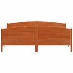 vidaXL Cadre de lit sans matelas cire marron 180x200cm bois pin massif