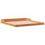 vidaXL Cadre de lit Marron cire 200 x 210 cm Bois massif en pin