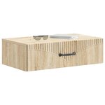 vidaXL Table d'appoint murale 59 x 34 5 x 17 cm Bois d'ingénierie