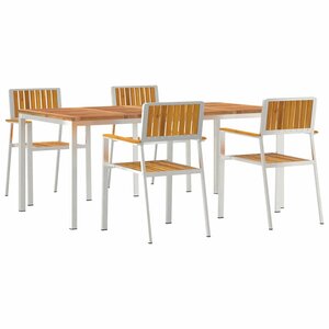 vidaXL Ensemble de repas extérieur 5 pc 180 x 90 x 75 cm