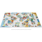 Tapis de jeu - Chambre - Enfant - Ville  voiture - 120x78cm - Dès 2 ans - Janod