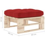 vidaXL Pouf palette de jardin bois de pin imprégné