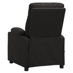 vidaXL Fauteuil électrique de massage Noir Tissu