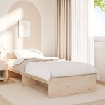 vidaXL Lit de jour sans matelas 100x200 cm bois de pin massif