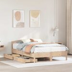 vidaXL Cadre de lit sans matelas 120x200 cm bois de pin massif