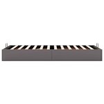 vidaXL Cadre de lit ottoman sans matelas gris 90x190 cm similicuir
