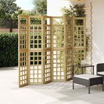 vidaXL Brise-vue 6 Pièces Marron 240 x 180 cm Pin imprégné