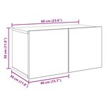 vidaXL Ensemble meuble TV 6 Pièces 60 x 30 x 30 cm Chêne noir