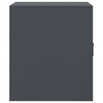 vidaXL Table de chevet anthracite 34 5x39x44 cm acier