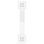 vidaXL Pieds de table basse en forme de X  2 pièces  blanc  70 x (30-31) cm  acier