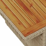vidaXL Ensemble de salle à manger pour jardin 8 Pièces Beige  Crème