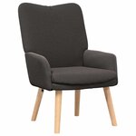 vidaXL Fauteuil relaxant Gris foncé 63 x 67 x 94 cm tissu