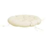 vidaXL Coussin rond crème Ø 100 x11 cm tissu oxford