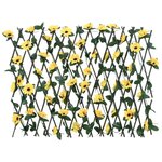 vidaXL Treillis de lierre artificiel extensible jaune 180x60 cm