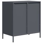 vidaXL Buffet anthracite 68x39x73 5 cm acier laminé à froid