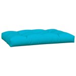 vidaXL Coussins de palette lot de 2 turquoise tissu