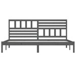 vidaXL Cadre de lit sans matelas bois massif de pin gris 200x200 cm