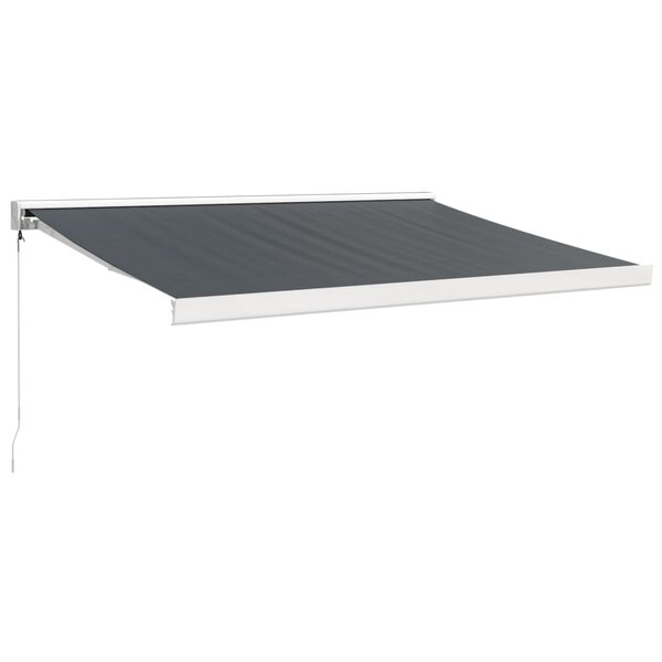vidaXL Auvent rétractable anthracite 3x2 5 m tissu et aluminium