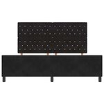 vidaXL Cadre de lit avec tête de lit Noir 180 x 200 cm Velours