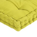 vidaXL Coussins de plancher de palette 5 Pièces Vert pomme Coton