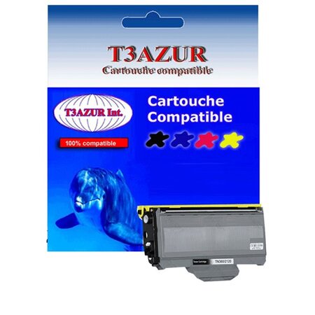 Toner compatible avec Brother TN2120 pour Brother MFC7840, MFC7840W - 2 600 pages - T3AZUR