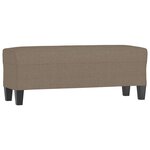 vidaXL Banc Taupe 100x35x41 cm Tissu