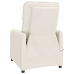 Vidaxl fauteuil de massage beige tissu microfibre