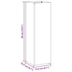 vidaXL Porte-parapluie Anthracite 15 5 x 15 5 x 49 cm Acier