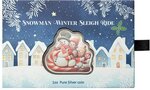 Pièce de monnaie en Argent 2 Dollars g 31.1 (1 oz) Millésime 2025 Seasons Greetings SNOWMAN WINTER SLEIGH RIDE