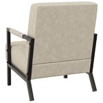 vidaXL Fauteuil Gris clair Similicuir