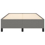 vidaXL Cadre de lit gris foncé 120x190 cm tissu