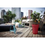 Pot de fleur Loft Urban Rond - Haut 42 - Rouge Ø 42 x hauteur 56 cm - Extérieur 100  recyclé