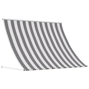 vidaXL Auvent Anthracite et blanc 100 x 150 cm