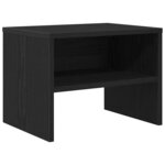 vidaXL Cabinet de chevet 2 Pièces Chêne noir 40 x 40 x 30 cm