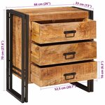 vidaXL Buffet Marron 66 x 33 x 70 cm bois de manguier massif