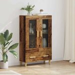 vidaXL Haut Armoire Bois Ancien 70 x 31 x 115 cm Bois d'ingénierie